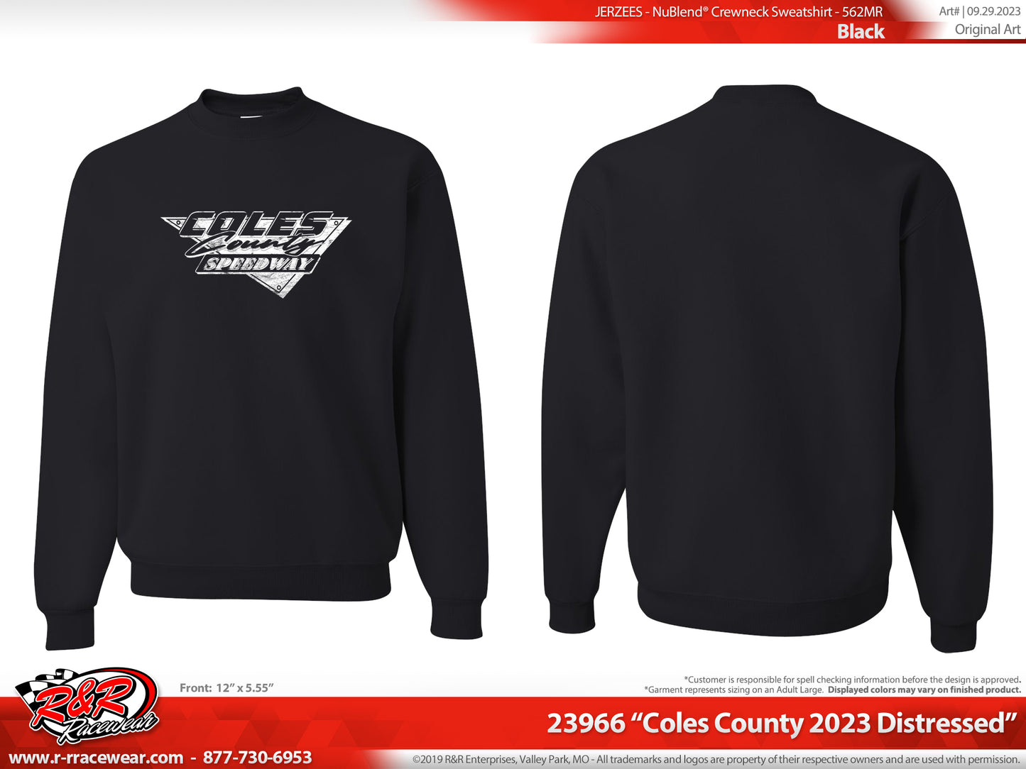Black sweatshirt- distressed