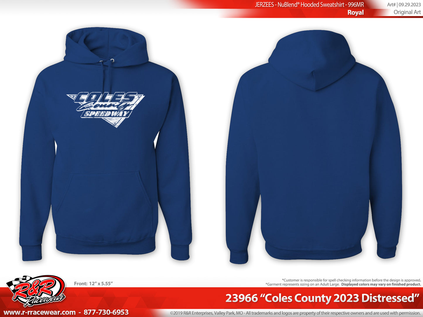 Blue hoodie- distressed