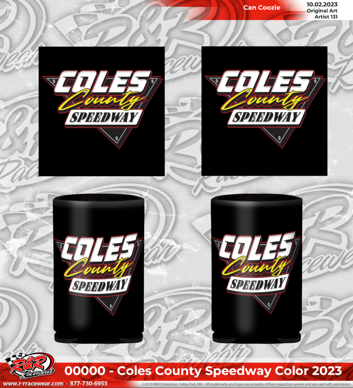 Coles County 12oz can koozie