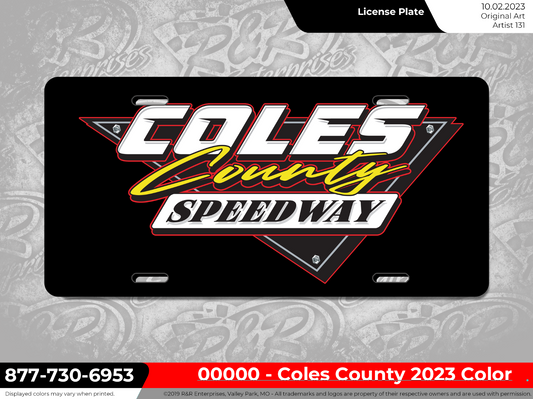 Coles County License plate