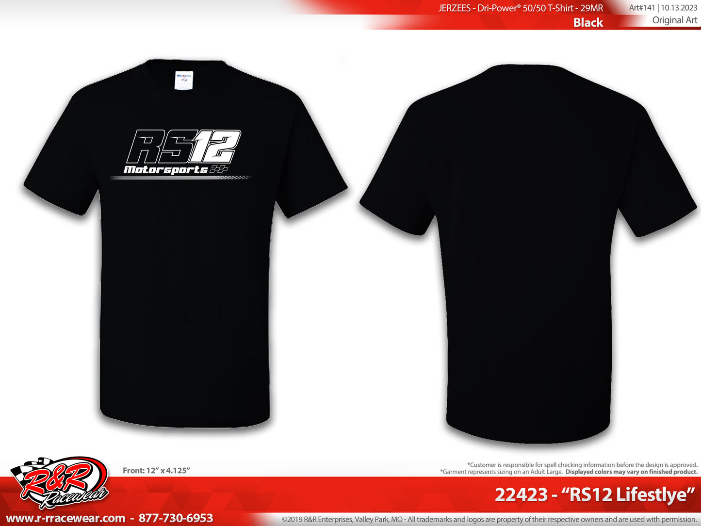 RS12 T Shirt- Black