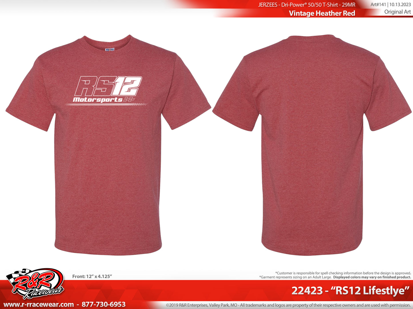 RS12 T Shirt- Vintage Red