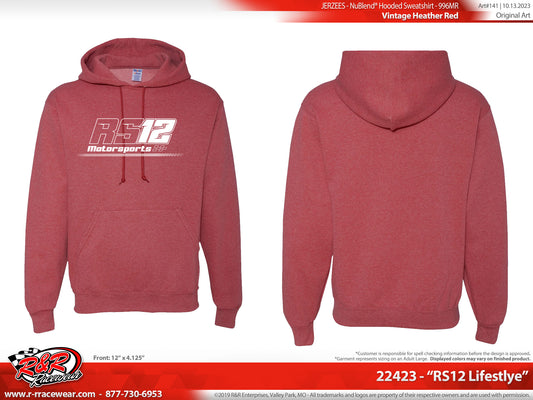 RS12 Hoodie- Vintage Red