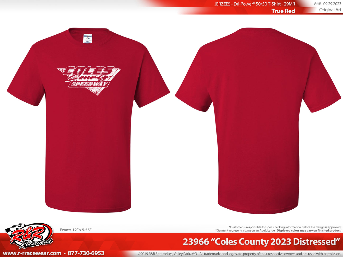 Red distressed T-shirt