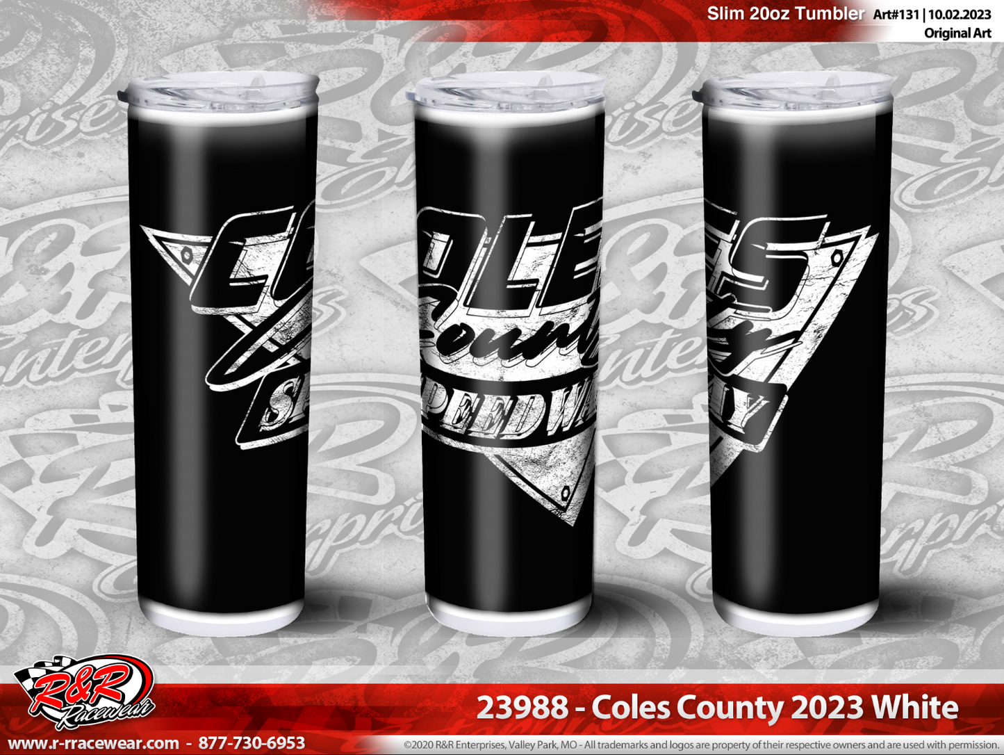Coles County 20oz slim tumbler